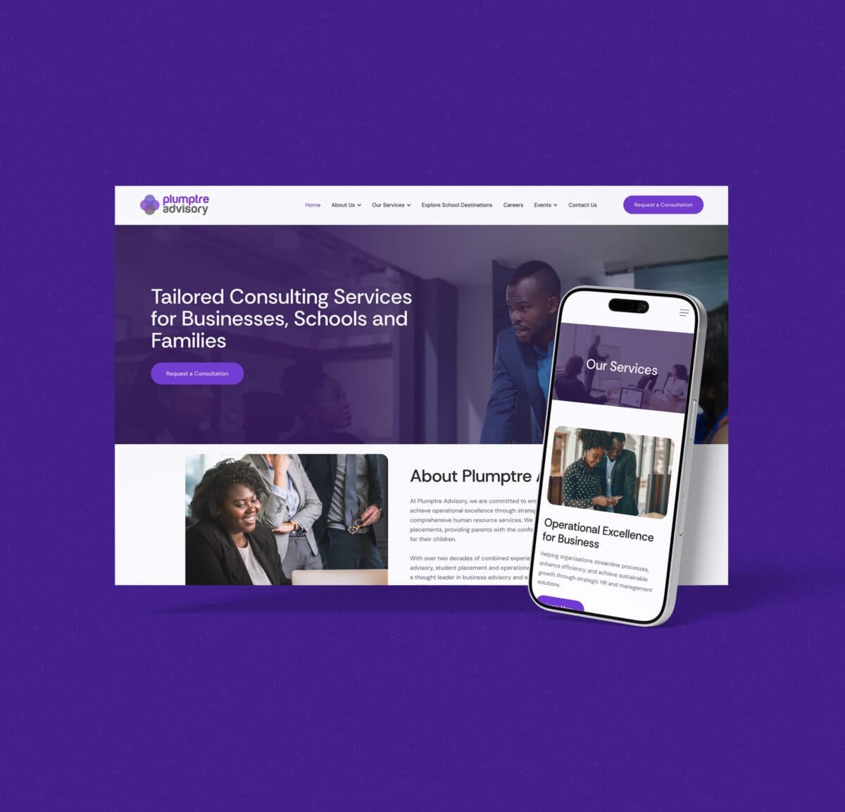 Plumptre Advisory website project